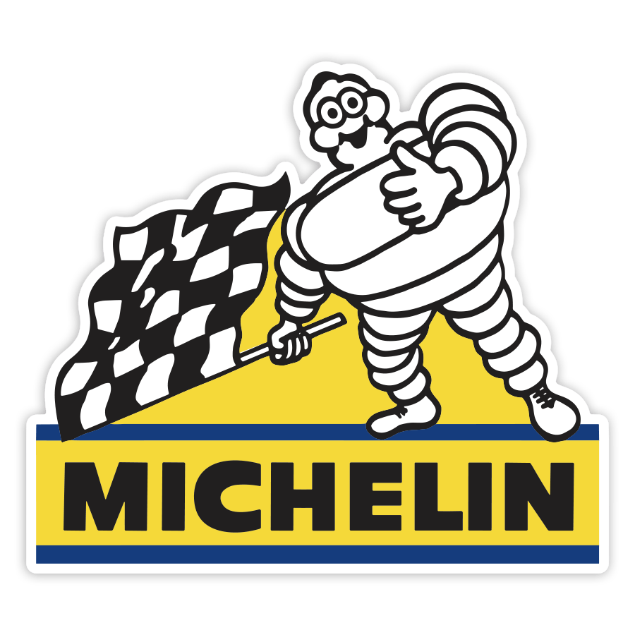 Car & Motorbike Stickers: Michelin Checkered Flag