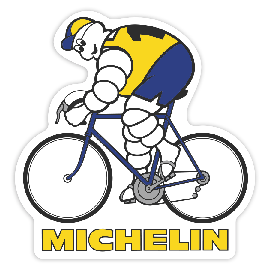 Car & Motorbike Stickers: Michelin Retro Cyclist