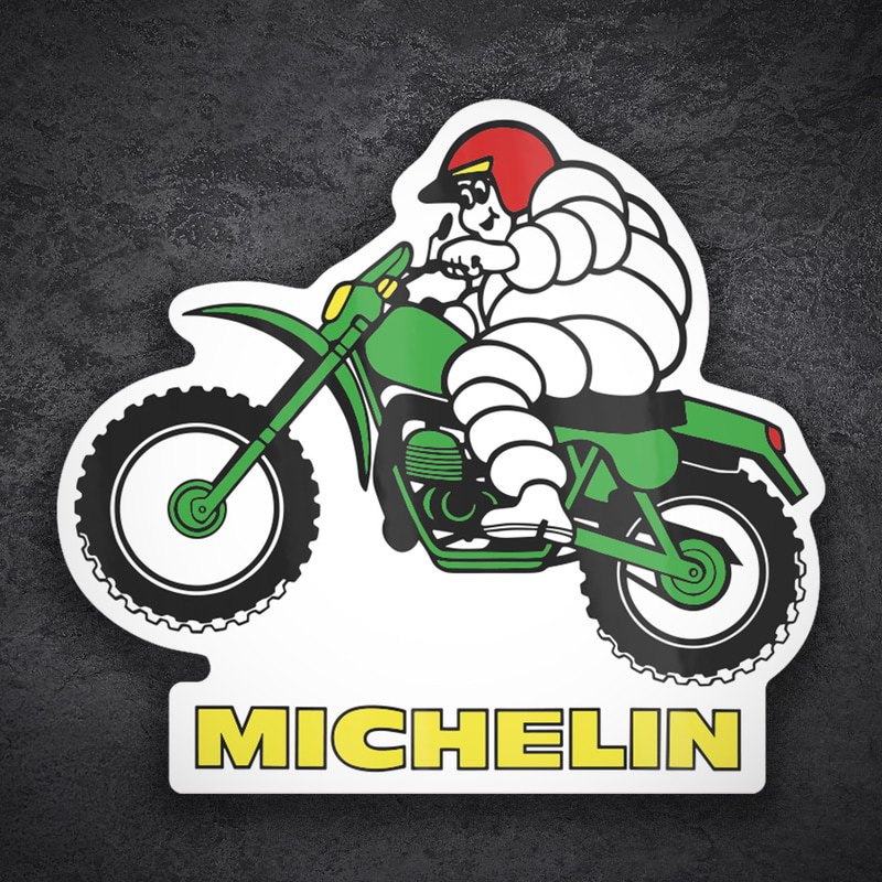 Car & Motorbike Stickers: Michelin Vintage Motocross