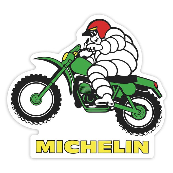 Car & Motorbike Stickers: Michelin Vintage Motocross