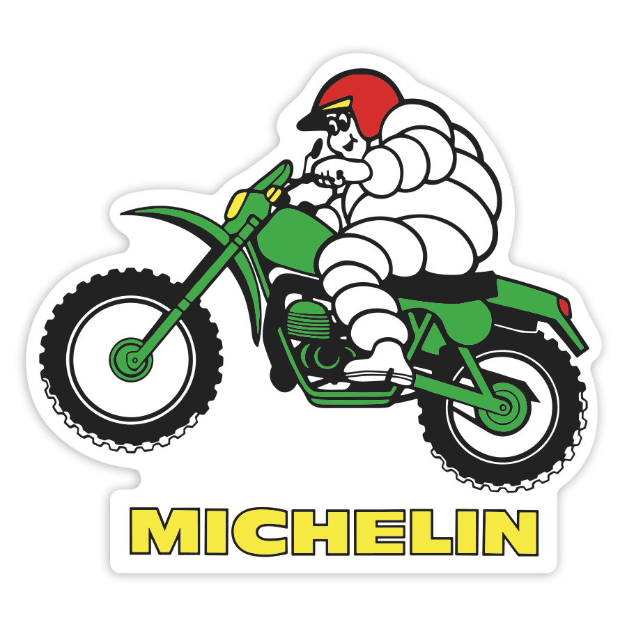Car & Motorbike Stickers: Michelin Vintage Motocross