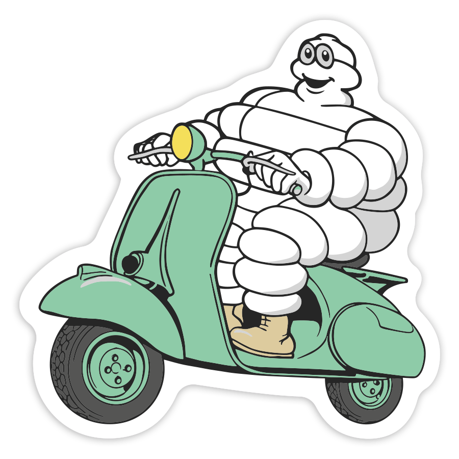 Car & Motorbike Stickers: Michelin Vespa