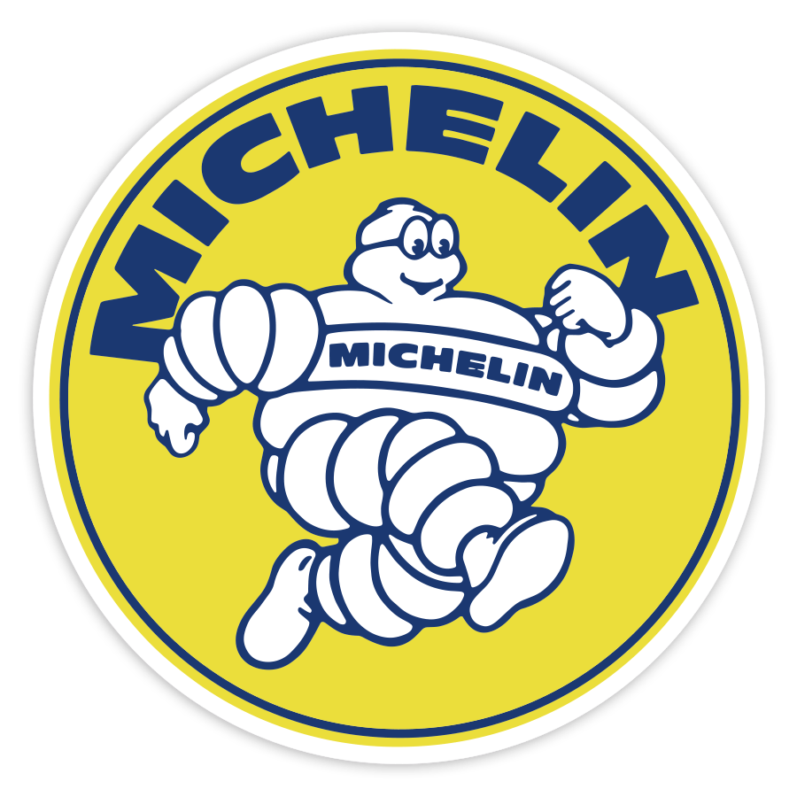 Car & Motorbike Stickers: Michelin Yellow Runner