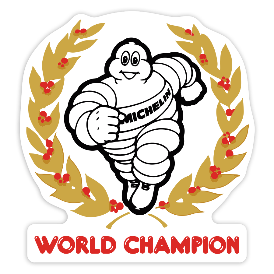 Car & Motorbike Stickers: Michelin World Champion