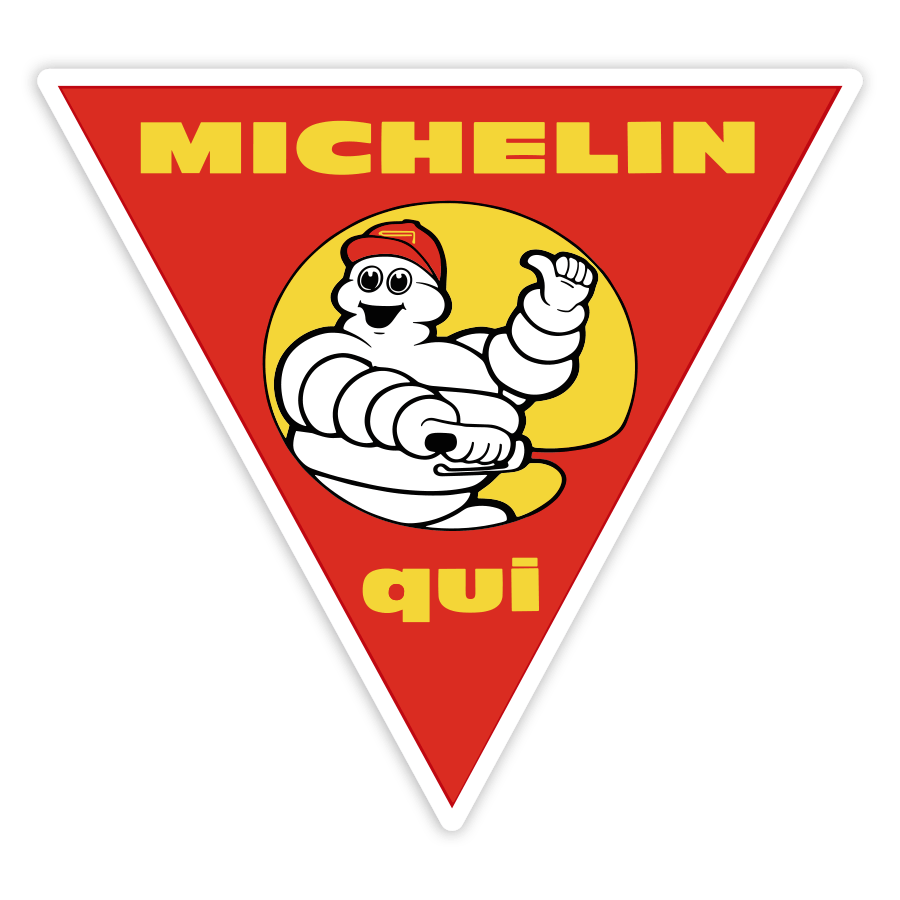 Car & Motorbike Stickers: Michelin Here Motorcycles
