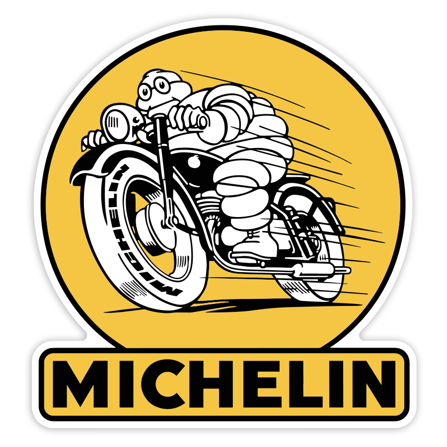 Car & Motorbike Stickers: Michelin Golden Bike