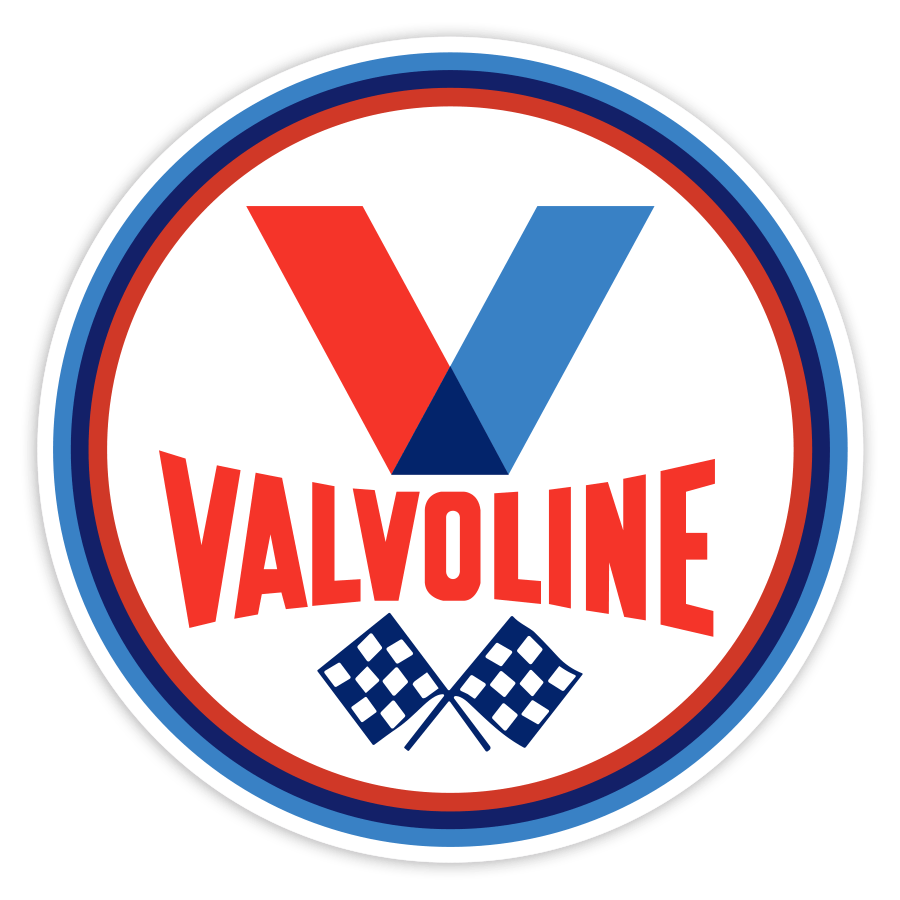 Car & Motorbike Stickers: Valvoline Checkered Flags