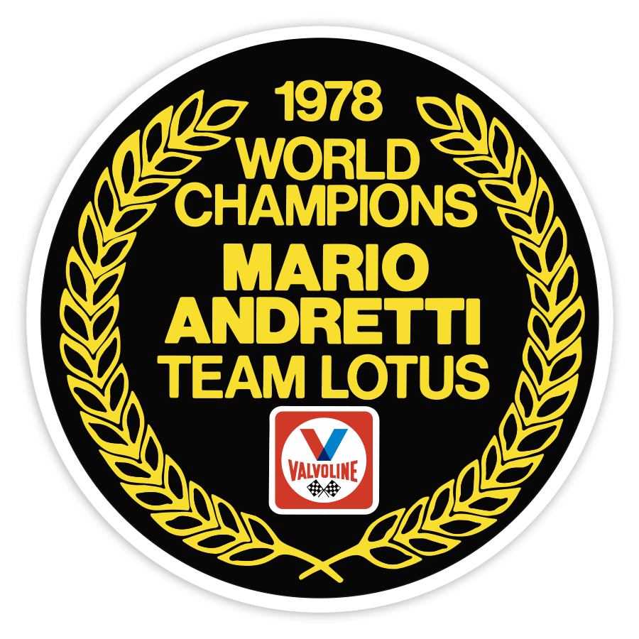 Car & Motorbike Stickers: Valvoline Andretti Lotus 1978