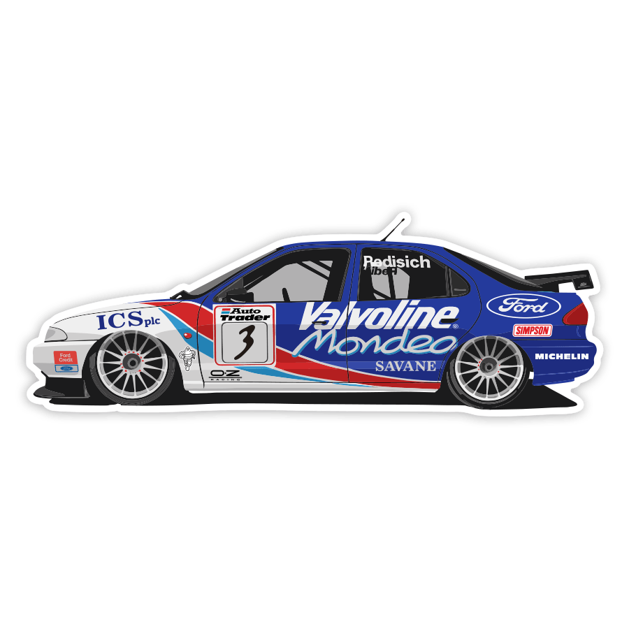 Car & Motorbike Stickers: Ford Mondeo Valvoline Rallye