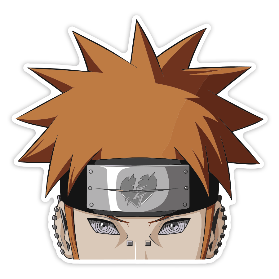 Car & Motorbike Stickers: Naruto Pain Face Akatsuki