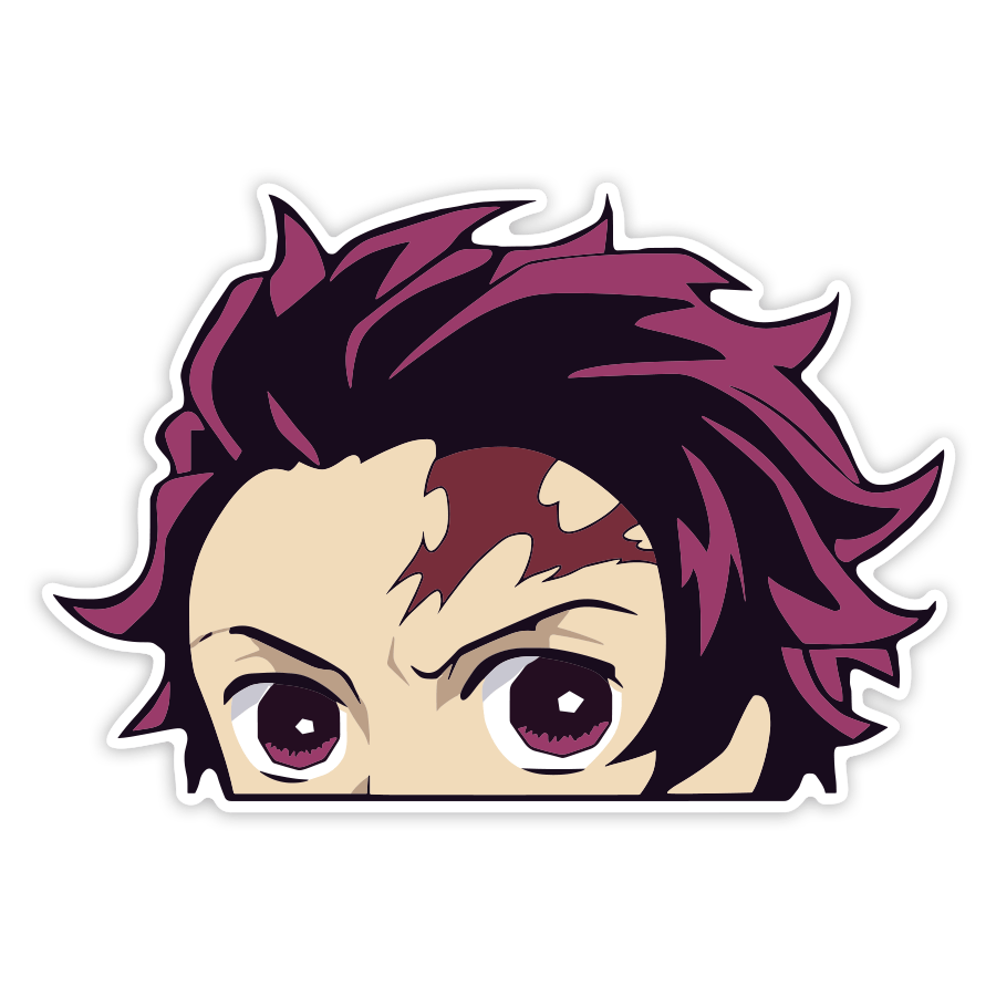 Car & Motorbike Stickers: Demon Slayer Tanjiro Mark
