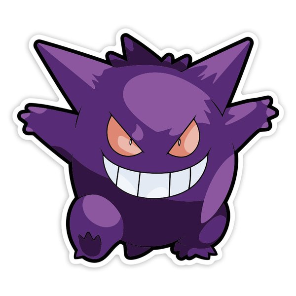 Car & Motorbike Stickers: Gengar Evil Smile