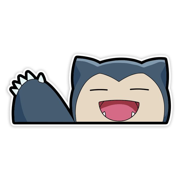 Car & Motorbike Stickers: Happy Sleepy Snorlax