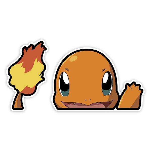 Car & Motorbike Stickers: Friendly Fire Charmander