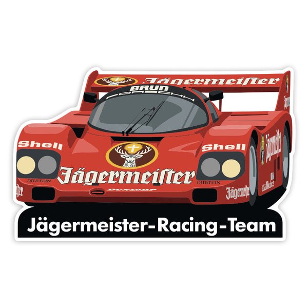 Car & Motorbike Stickers: Jägermeister Racing Team