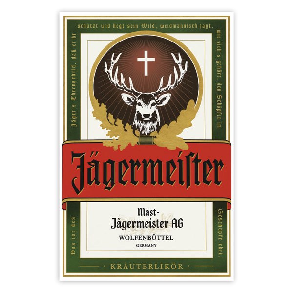 Car & Motorbike Stickers: Classic Jägermeister Label