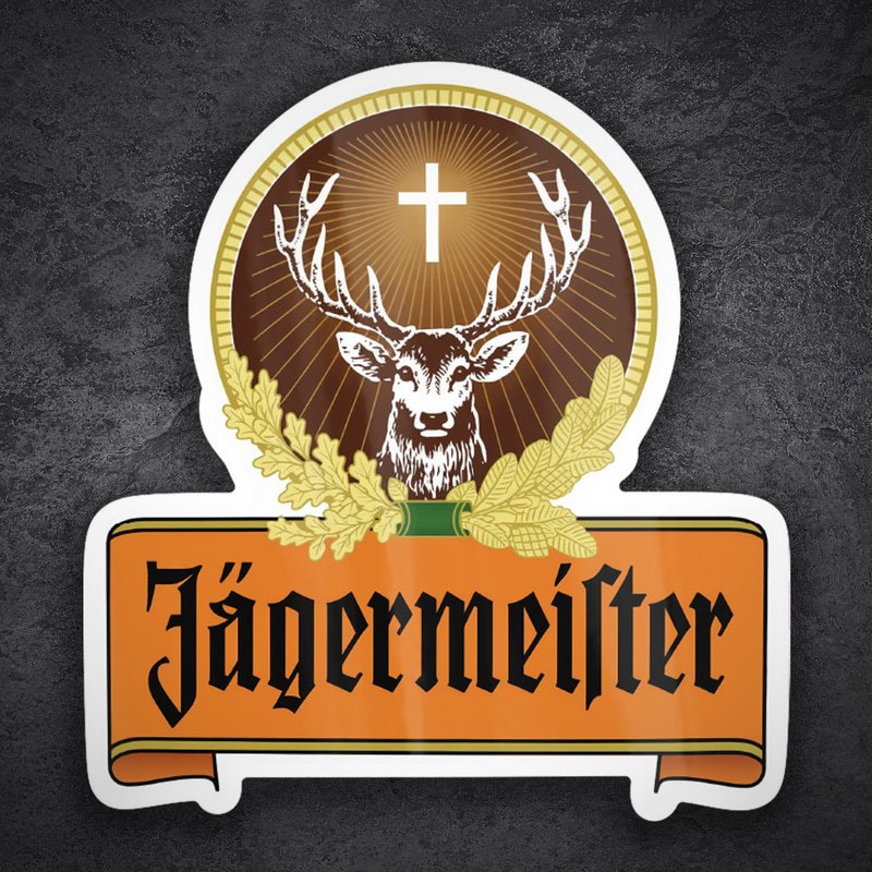 Car & Motorbike Stickers: Jägermeister Retro Logo