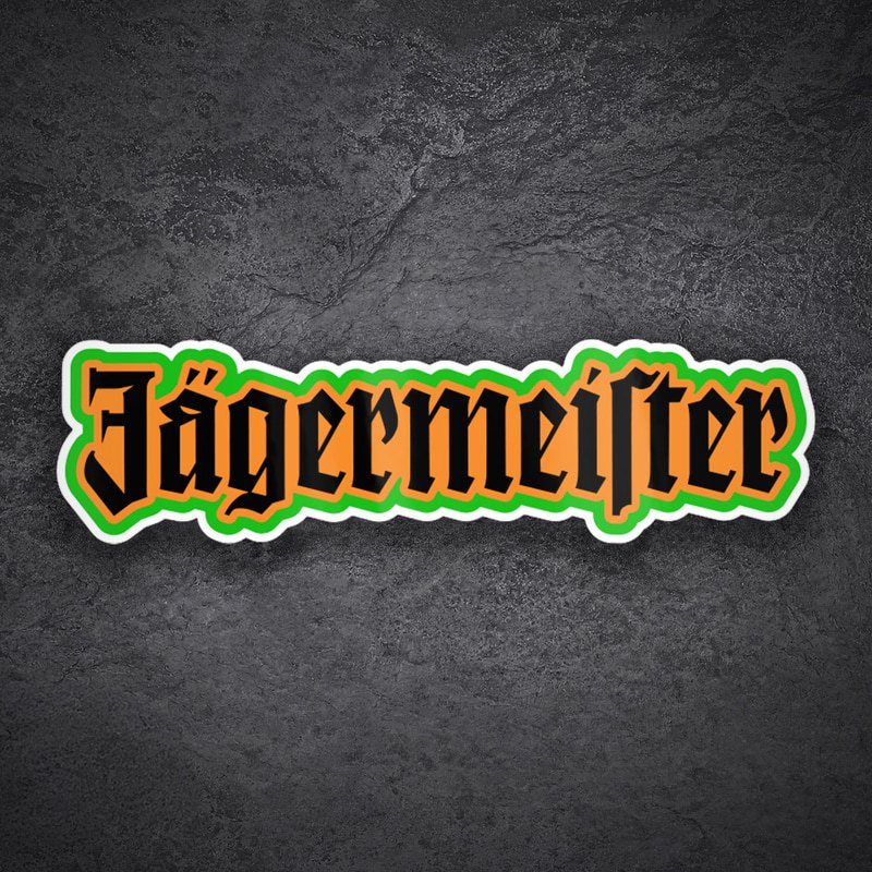 Car & Motorbike Stickers: Jägermeister Retro Letters