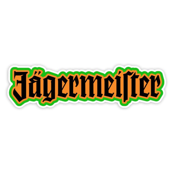 Car & Motorbike Stickers: Jägermeister Retro Letters
