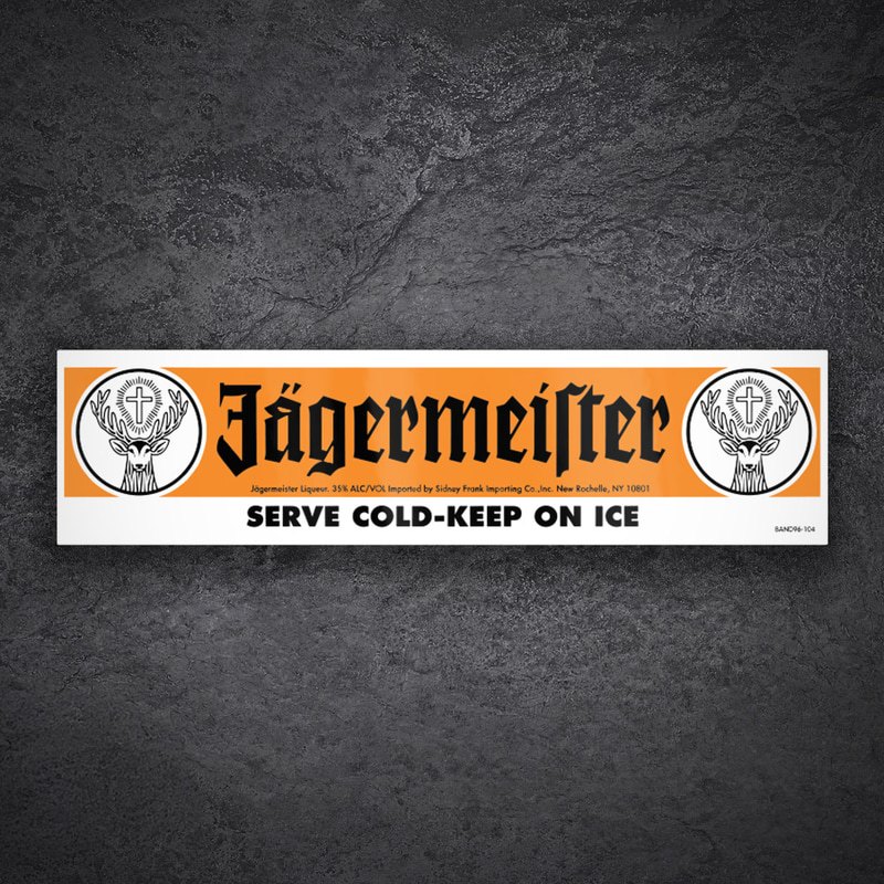 Car & Motorbike Stickers: Jägermeister Serve Cold Ice
