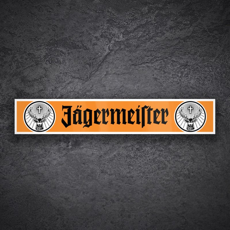 Car & Motorbike Stickers: Jägermeister Orange Logos