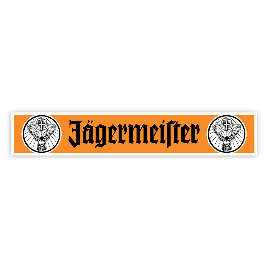 Car & Motorbike Stickers: Jägermeister Orange Logos