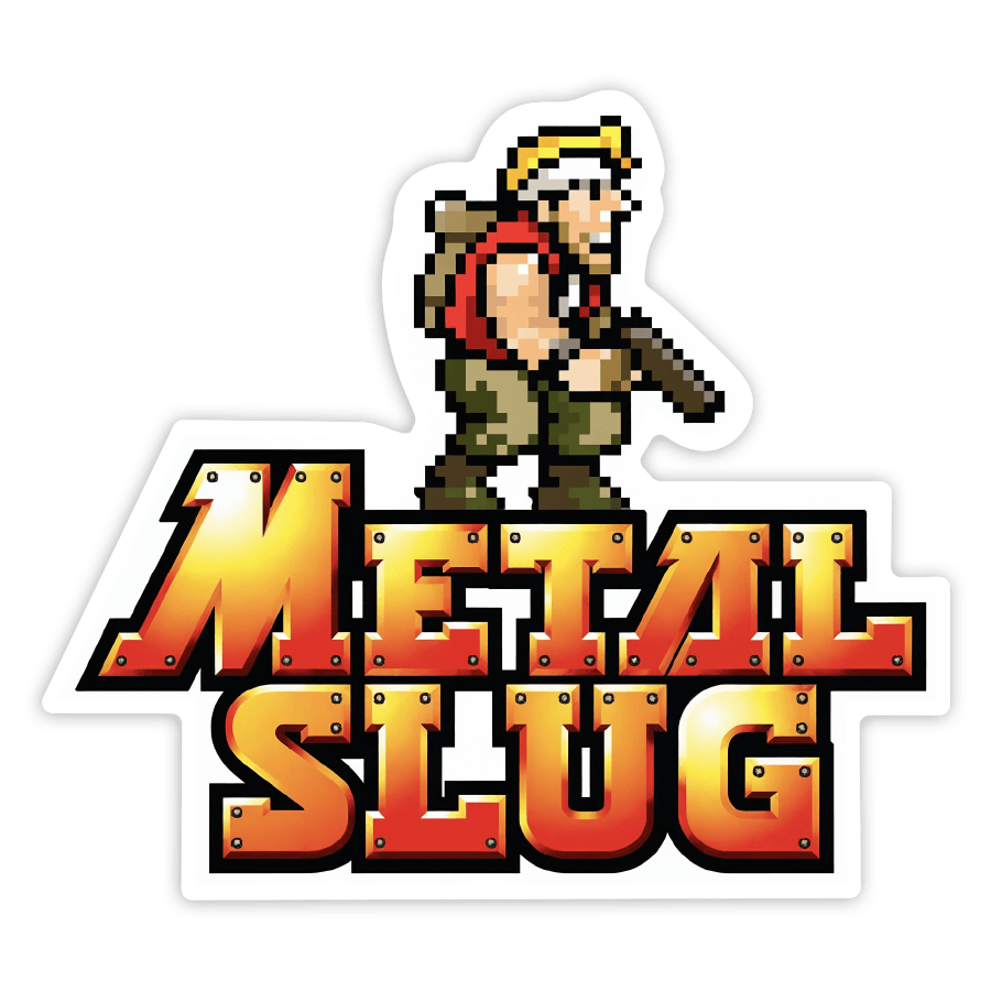 Car & Motorbike Stickers: Metal Slug Retro Pixel