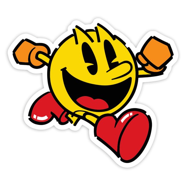 Car & Motorbike Stickers: Classic Retro Pac-Man
