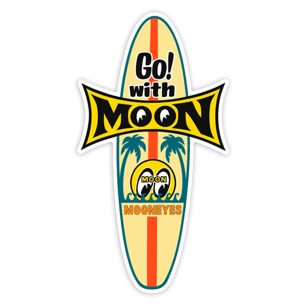 Car & Motorbike Stickers: Go with Moon Mooneyes