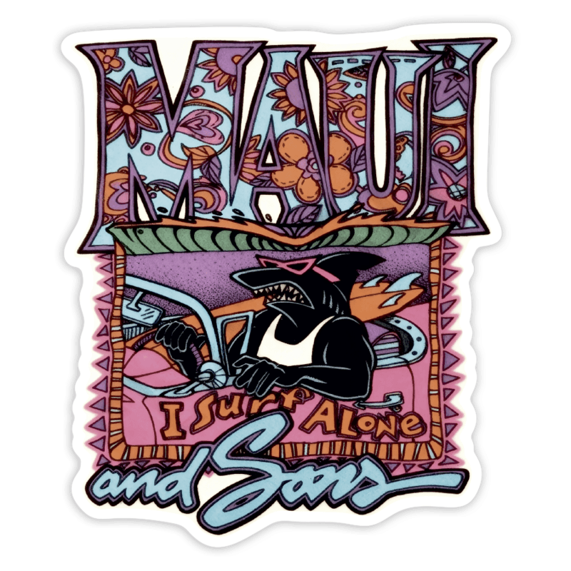 Car & Motorbike Stickers: Maui and Sons I Surf Alone