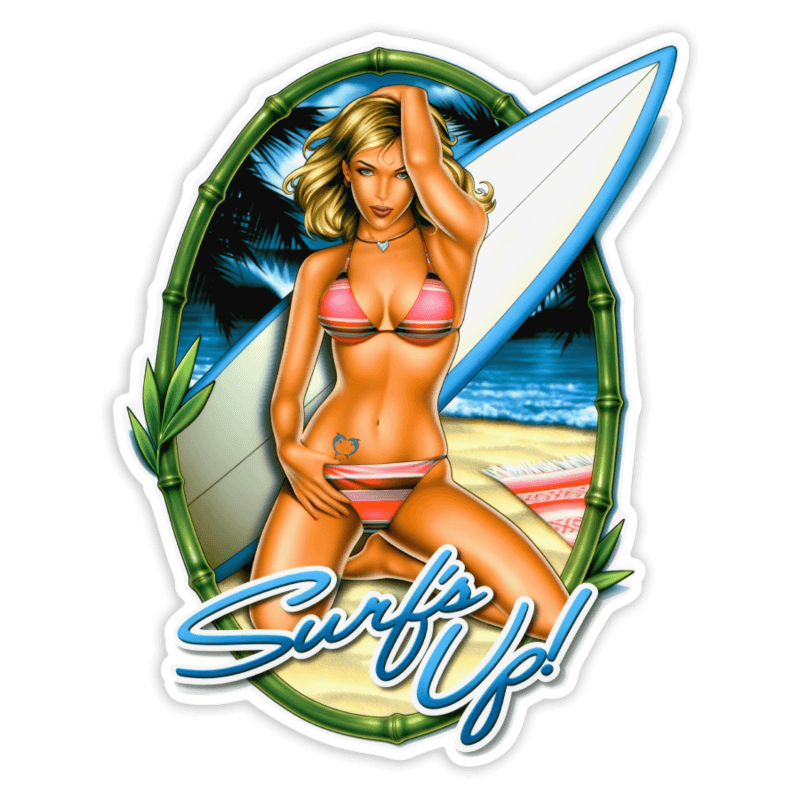 Car & Motorbike Stickers: Surf