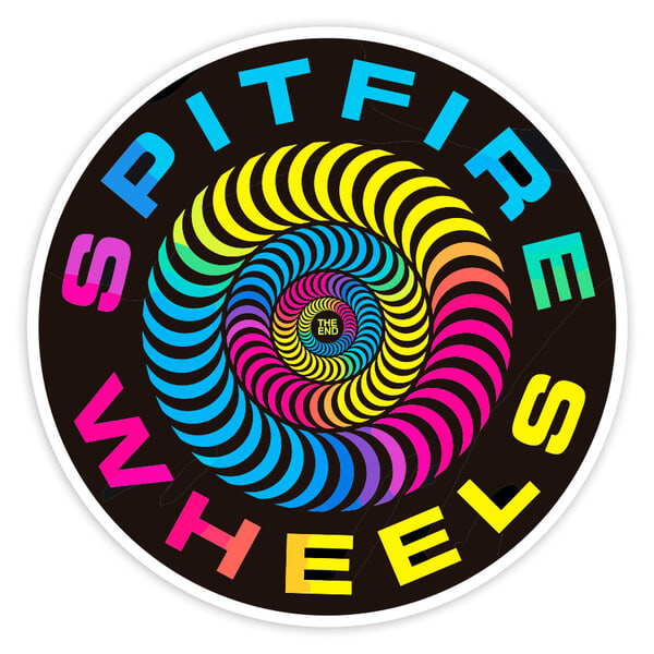 Car & Motorbike Stickers: Spitfire Wheels Spiral