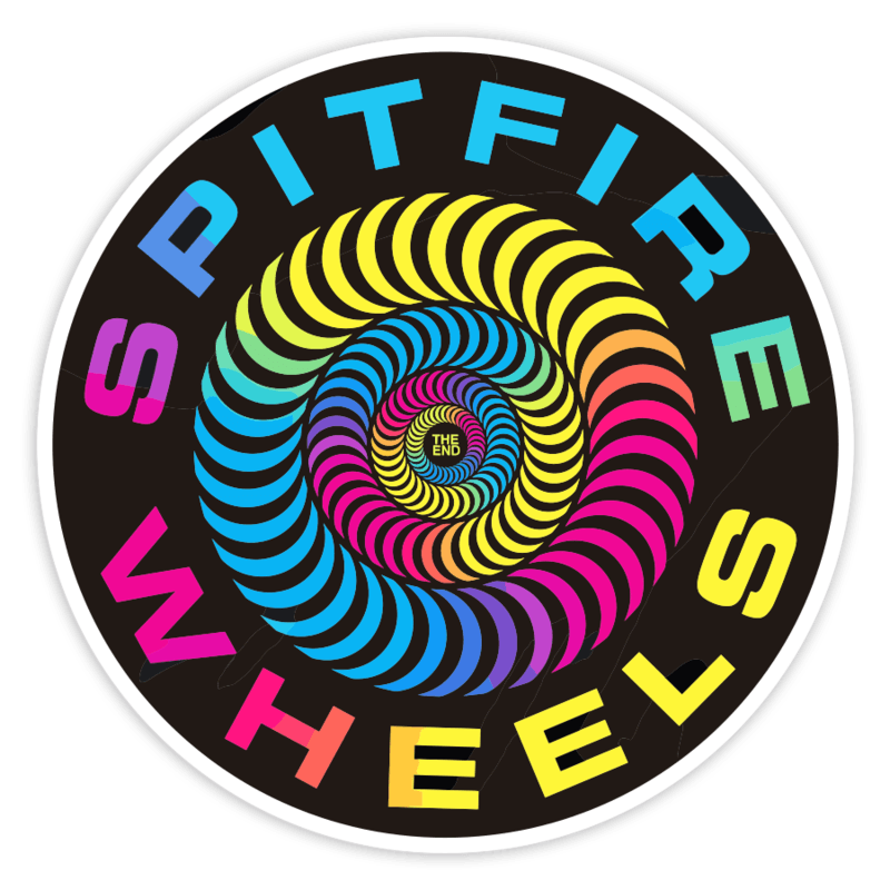 Car & Motorbike Stickers: Spitfire Wheels Spiral
