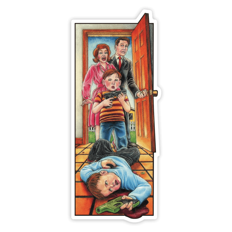 Car & Motorbike Stickers: Blind Accidental Gun Death