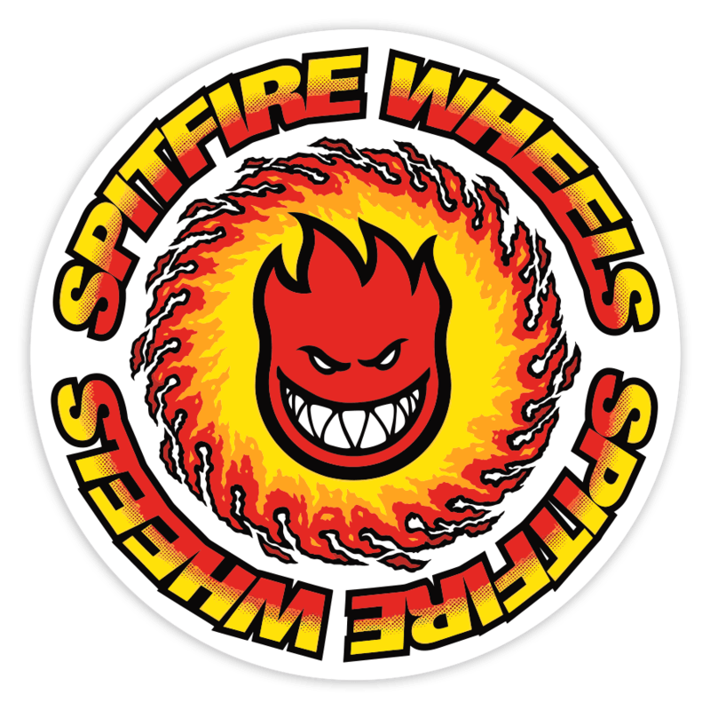 Car & Motorbike Stickers: Spitfire Wheels Fire