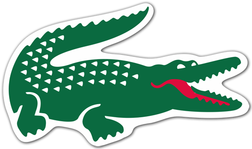 Car & Motorbike Stickers: Lacoste crocodile