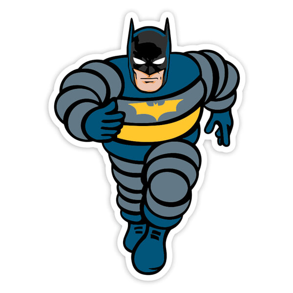 Car & Motorbike Stickers: Batman Bibendum Michelin