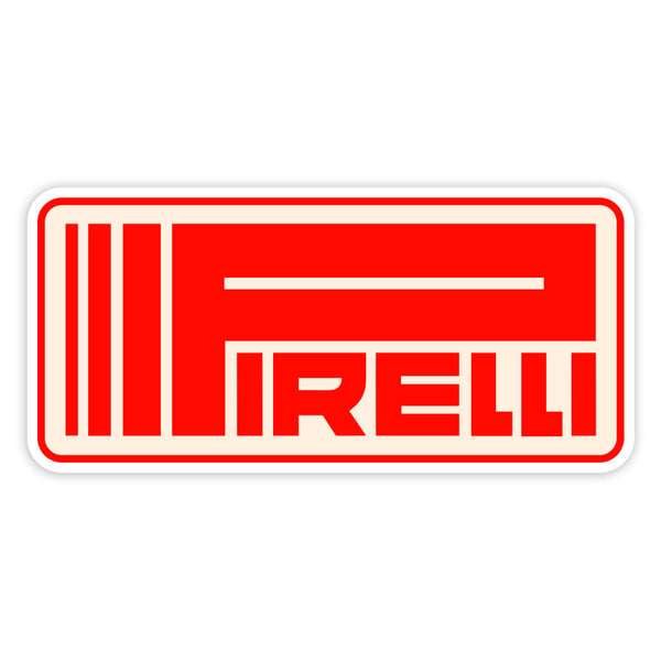 Car & Motorbike Stickers: Classic Red Pirelli Logo