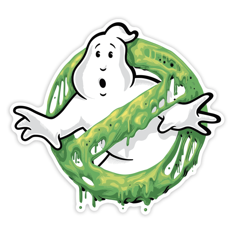 Car & Motorbike Stickers: Ghostbusters Slime Logo