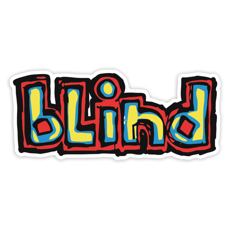 Car & Motorbike Stickers: Blind Logo Skateboard