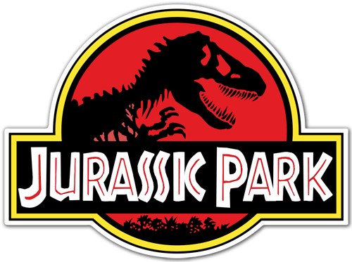 Car & Motorbike Stickers: Jurassic Park Logo