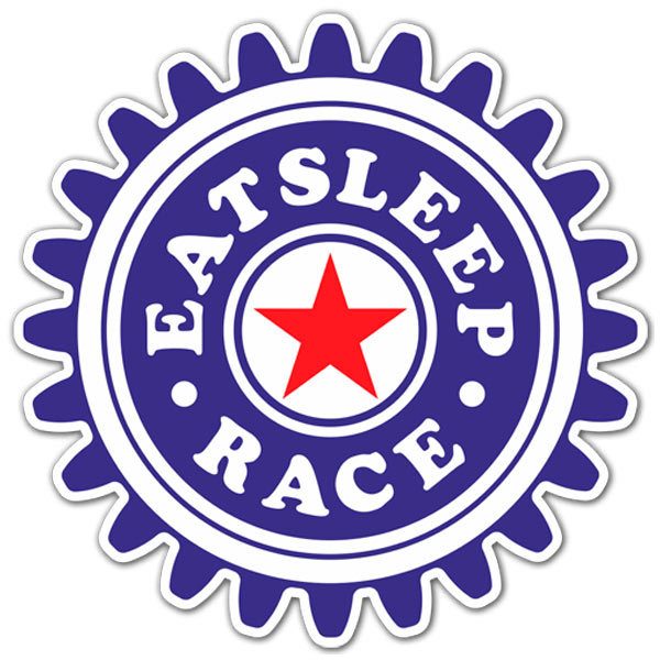 Car & Motorbike Stickers: Eat Sleep and Race