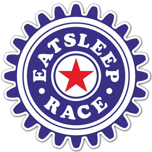 Car & Motorbike Stickers: Eat Sleep and Race