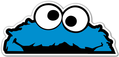 Car & Motorbike Stickers: Cookie Monster 