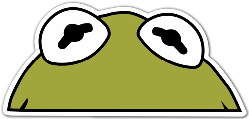 Car & Motorbike Stickers: Kermit the Frog