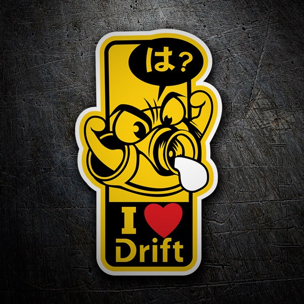 Car & Motorbike Stickers: I love Drift