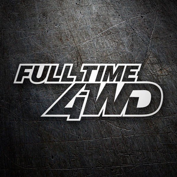 Car & Motorbike Stickers: Full Time 4WD