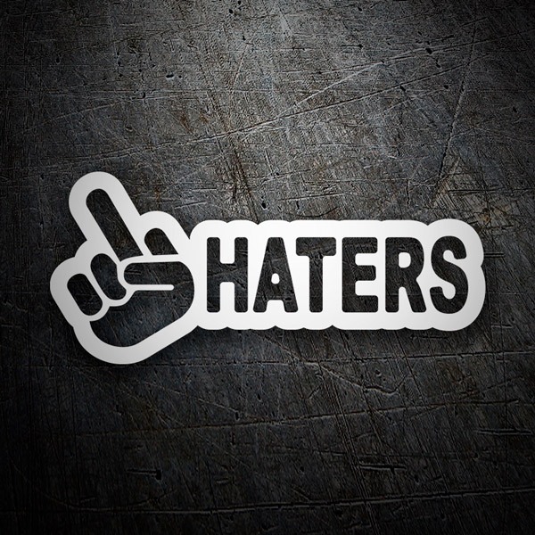 Car & Motorbike Stickers: Fuck Haters