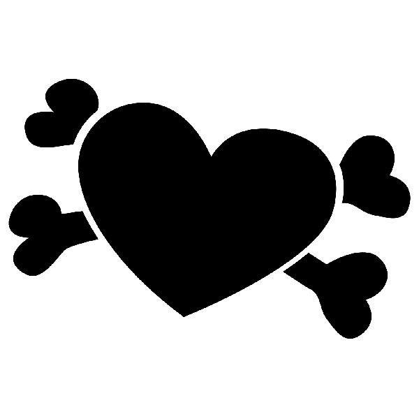 Car & Motorbike Stickers: Pirate Heart