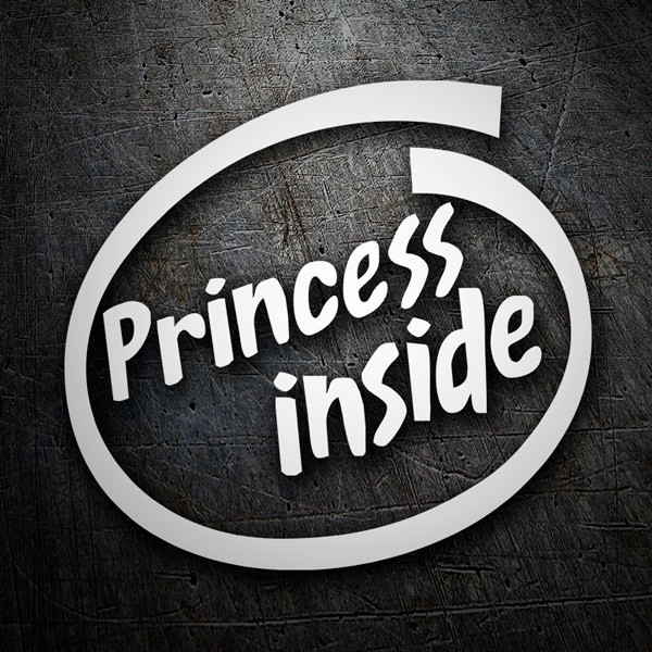 Car & Motorbike Stickers: Princess Inside